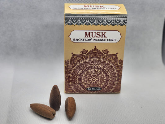 Backflow incense Cones| Musk