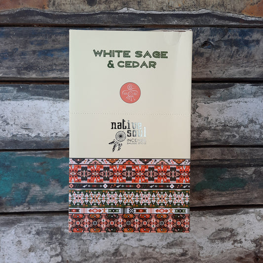 White Sage and Cedar Sticks (1 box)